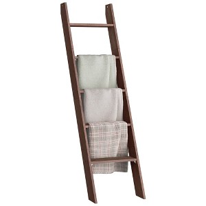 Blanket Ladder Decorative Farmhouse for The Living Room, 5-Tier Ladder Shelf, Ladder Rack for Storage and Decor - 1 of 4