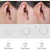 Limerencia Titanium Hoop Earrings for Women,G23 Implant Grade Pure Titanium Lightweight Hoop Earrings for Women Men Sensitive Ears - 3 of 4