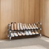 Slim 2-Tier Shoe Rack - Space-Saving Shoe Storage Solution for 8-10 Pairs - image 3 of 4