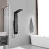 BWE 1 head rain shower tower shower panel system with rain waterfall shower head shower rod - 2 of 4