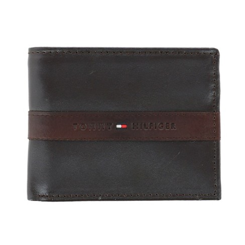 Tommy hilfiger men's hotsell ranger leather passcase wallet