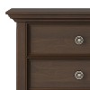 Sapphtopaz Modern Wooden Nightstand with 2 Drawers & Bottom Shelf Bedside Table with Bronze Round Pulls Night Stand for Bedroom, Living Room - 2 of 4