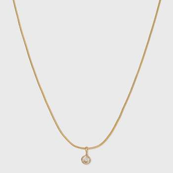 16 Layered Curb Chain Necklace - A New Day™ Gold