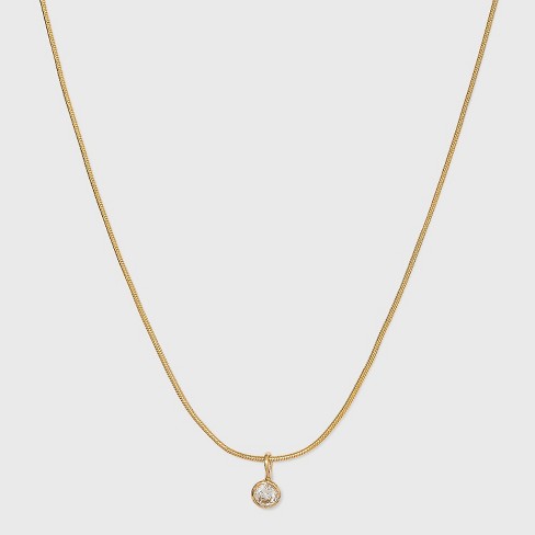 3 Row Chunky Chain Necklace - A New Day™ Gold : Target