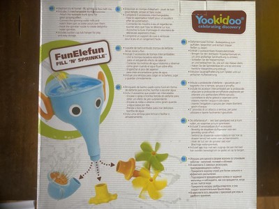 Juguete De Baño Yookidoo Elefante Embudo – 3 Accesorios Intercambiables (Molinos, Pulverizador Y Boquilla) Para Aprender Jugando