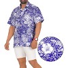 LA LEELA Mens Hawaiian Shirts Short Sleeve Button Down Shirt Men's Vacation Shirts Summer Beach Casual Aloha Shirts for Men Funny - 2 of 4