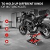 EcoSummer 1100 Lbs Steel Wide Deck Motorcycle Lift Jack, ATV Scissor Lift with Dolly & Hand Crank, Foldable Platform. - 2 of 4