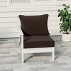 WestinTrends  Avalon Outdoor Patio HDPE Left Arm Facing Sectional Corner Club Chair with Patio Cushions - 2 of 4