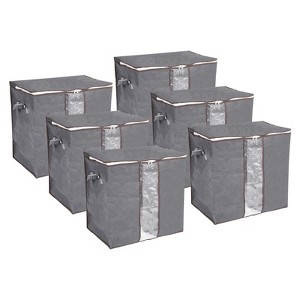 Unique Bargains Foldable Clothes Storage Bags with Reinforced Handle for Clothes Bedding Blankets - 1 of 4