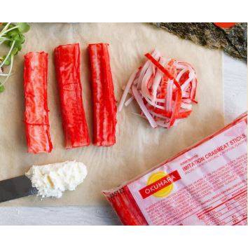 Okuhara Imitation Crabmeat Sticks - Frozen - 8oz