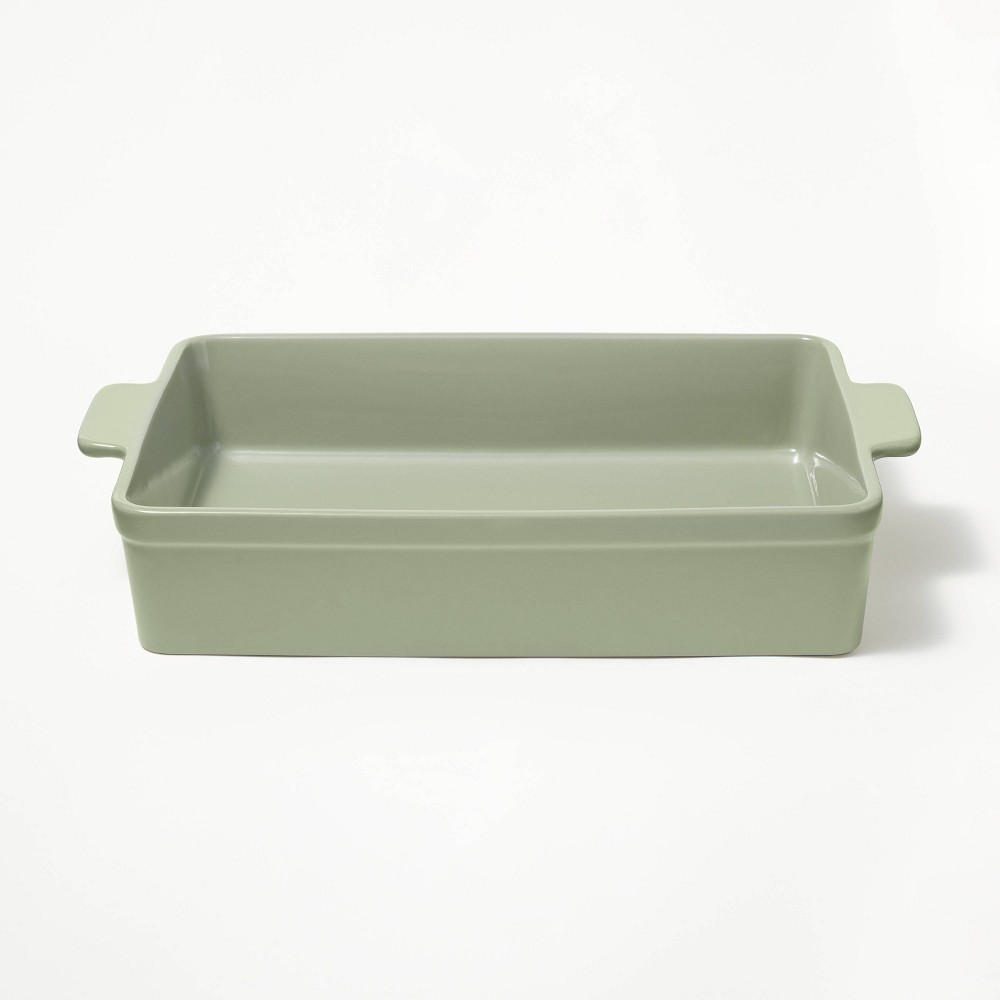 9x13 Rectangle Stoneware Baking Dish Sage Green - Figmintâ„¢