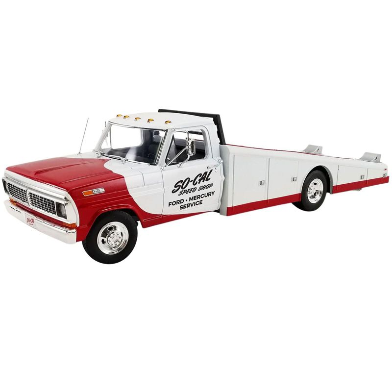 1970 Ford F-350 Ramp Truck Red and White "So-Cal Speed Shop" Limited Edition to 976 pcs Worldwide 1/18 Diecast Model Car by ACME, 1 of 7