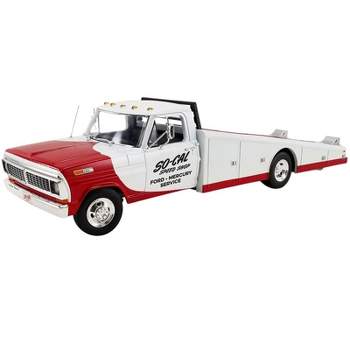 1970 Ford F-350 Ramp Truck Red and White "So-Cal Speed Shop" Limited Edition to 976 pcs Worldwide 1/18 Diecast Model Car by ACME