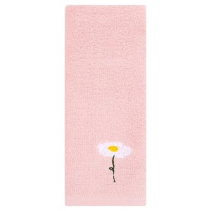 REGALWOVEN Bathroom Floral Pattern Soft Absorbent Cotton Hand Towels - 1 of 4