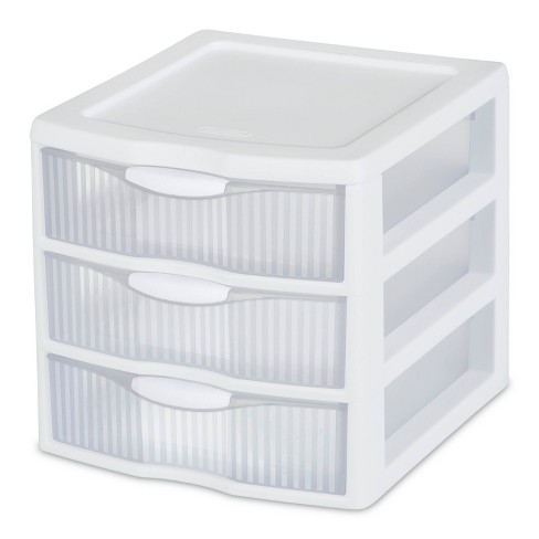 Sterilite 2093 - Wide 3 Drawer Unit White 20938003