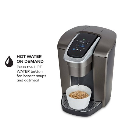 K-Elite Brushed Slate Single-Serve Coffee Maker with Iced Setting