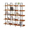 NicBex Industrial Style Metal Tall Bookshelf Multifunctional Bookcase with Open Shelves,Books Storage Cabinet Organizer for Office,Bedroom - 4 of 4
