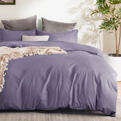 3 pieces Duvet Cover Soft Double Brushed Bedding Set for Kids & Adults Zipper Closure