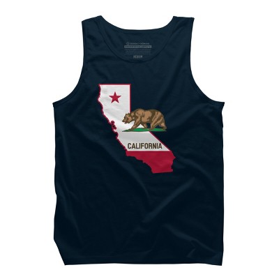 Design By Humans California State Pride Bear By Tank Top