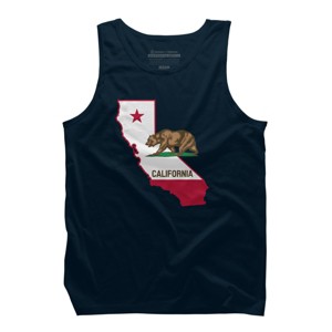 Design By Humans California State Pride Bear By Tank Top - 1 of 2