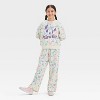 Girls' Minnie Mouse Ditsy Floral Dreamy Fleece Sweatshirt - Ivory - 4 of 4