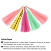 Unique Bargains Party Decoration Reusable Strong Rope Tassel Garland Banner 20 Pcs - 4 of 4