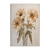 Kate & Laurel All Things Decor 23"x33" Sylvie Beaded Soft Sunflowers Framed Canvas by The Creative Bunch Studio White - 2 of 4