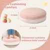 Itopfox Macaron Bean Bag Chair for Kids and Teens, Soft Plush Memory Foam Filling, Cozy Floor Pillow, Stylish Home Decor Gift - 3 of 4