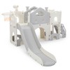 Infurnic Baby Activity Gyms Kid-Friendly Slide Playset, HDPE and ABS Material, Basketball Hoop, For Indoor and Outdoor Fun, Multicolored, 38"*17"*21" - 2 of 4