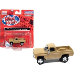 1975 Chevrolet 4x4 Pickup Truck Light Saddle Beige 1/87 (HO) Scale Model Car by Classic Metal Works - 1 of 3