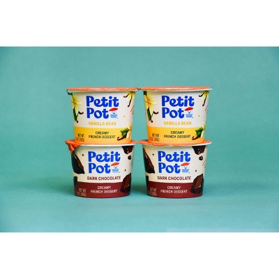 Petit Pot Vanilla Bean Creamy French Dessert Paper Cups - 7oz/2ct
