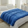 Chenille Knit Throw Blanket ，Soft Checkered Texture for Sofa, Bed, and Living Room-Amelie Home - 4 of 4