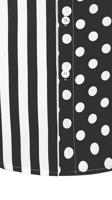 black white