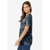 Woman Within Women's Plus Size Perfect Printed Short-Sleeve Scoopneck Tee - 4 of 4