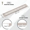 Unique Bargains Aluminum Alloy Cabinet Wardrobe Shoe Closet Rectangle Louvered Ventilation Grilles 2 Pcs - 2 of 4