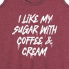 Women's - Instant Message - Sugar With Coffee And Cream Graphic Racerback Tank - 2 of 4