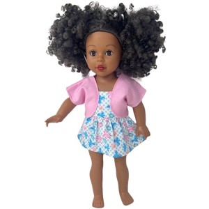 Doll Clothes Superstore Pink and Blue Butterfly Summer Dress with Jacket for 18 Inch Girl Dolls - 1 of 4