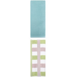 REGALWOVEN Cotton Soft Absorbent Bathroom Hand Towel for Kitchen Hotel and Spa 13" x 30"/13" x 29" 2 Pcs - 1 of 4