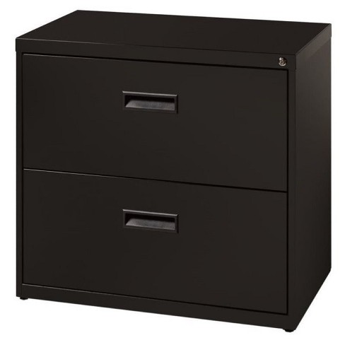Steel 2 Drawer Lateral File Cabinet In Black Box Wery Hill Target