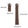 INSPIRE CHIC Women's Long Mesh Sheer Leopard Print Elbow Length Full Finger Sleeve Gloves 1 Pair - 2 of 4