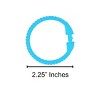 Home Mart Goods Blue 12 Piece Premium Plastic Shower Curtain Hooks Rings Round 2.25" Inches - 3 of 3