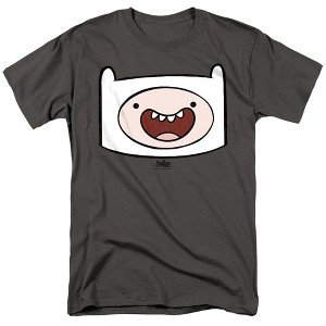 Adventure Time Finn Head Adult T-Shirt - 1 of 4
