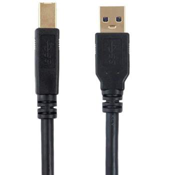Monoprice USB 3.0 Cable - 3 Feet - Black | USB Type-A Male to USB Type-B Male, compatible with Brother, HP, Canon, Lexmark, Epson, Dell, Xerox,