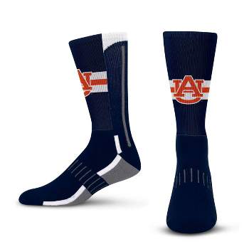 NCAA Auburn Tigers Streak Team Color Crew Socks - L