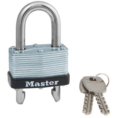 Master Lock 3pk 40mm Covered Brass Key Lock Set Black : Target