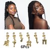 Unique Bargains Snake-shaped Leaves Hair Cuffs Dreadlock 6 Pcs - 3 of 4
