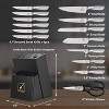 imarku 15-Piece Knife Set with block features premium high-carbon stainless steel blades, ergonomic handles, built-in sharpener, dishwasher safe - 2 of 4