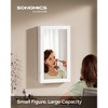 SONGMICS Jewelry Cabinet Armoire with Mirror Jewelry Storage Organizer Box Wall-Mounted Space Saving - 3 of 4