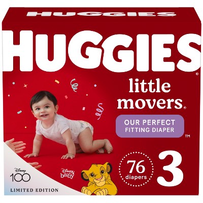 Image of Huggies Little Movers Baby Diapers - Size 3 - 76ct