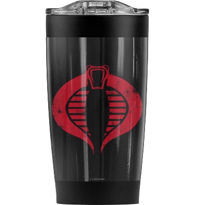 G.I. Joe Cobra Logo Steel Tumbler 20oz Coffee Travel Mug